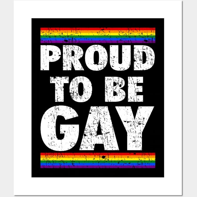 PROUD TO BE GAY Wall Art by OB.808 STUDIO